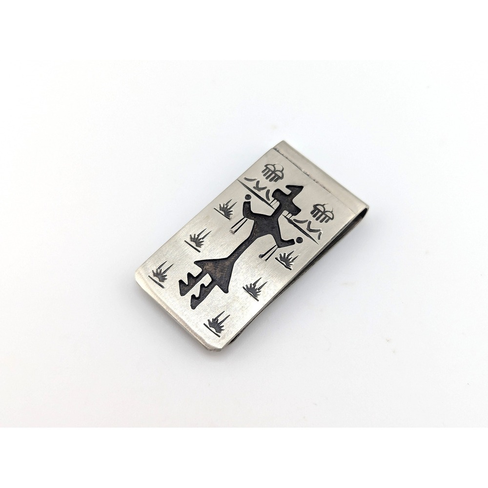 Handmade‎ Navajo Silver Money Clip Native American Men's Accessories ***